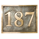 custom brass house numbers plaques
